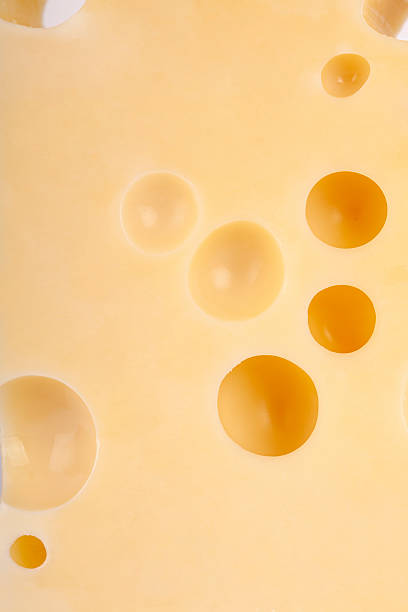 Texture of cheese emmental full frame