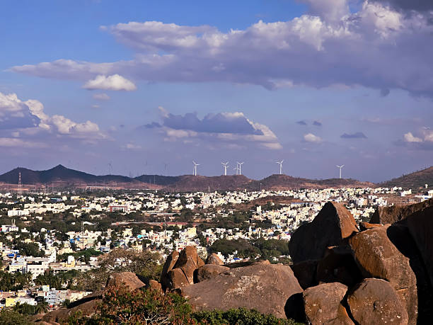Ancient Chitradurga Fort Architecture on Rocky Hills Under Blue Sky