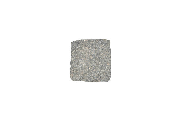 A closeup view of texture of a granite boulder