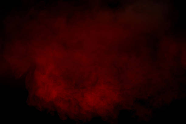 istock Orange and red steam on a black background. 2258530922