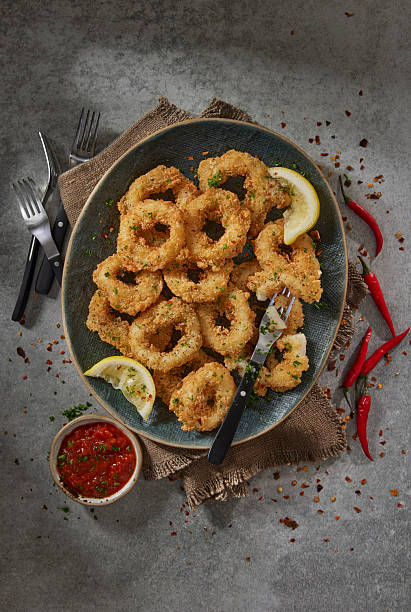 Fried Calamari with Marinara Sauce