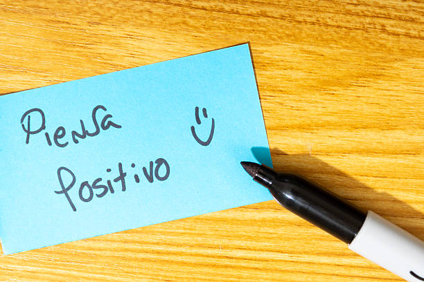 Sticky note or yellow note with the word \