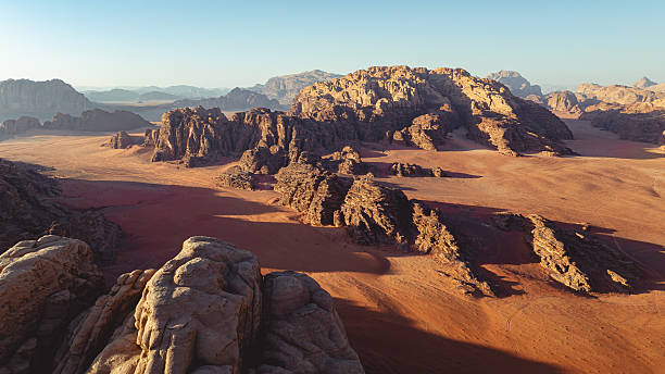 istock Aerial view at Wadi Rum Jordan 2258538596