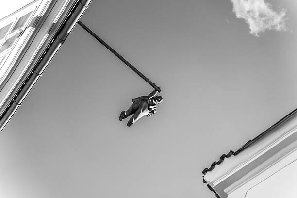 Man jumping in the air back lit
