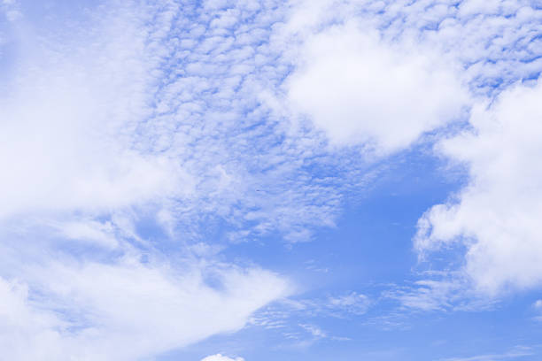 beautiful blue sky with clouds background
