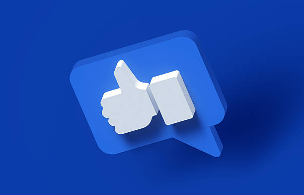Social media thumbs up like symbol.