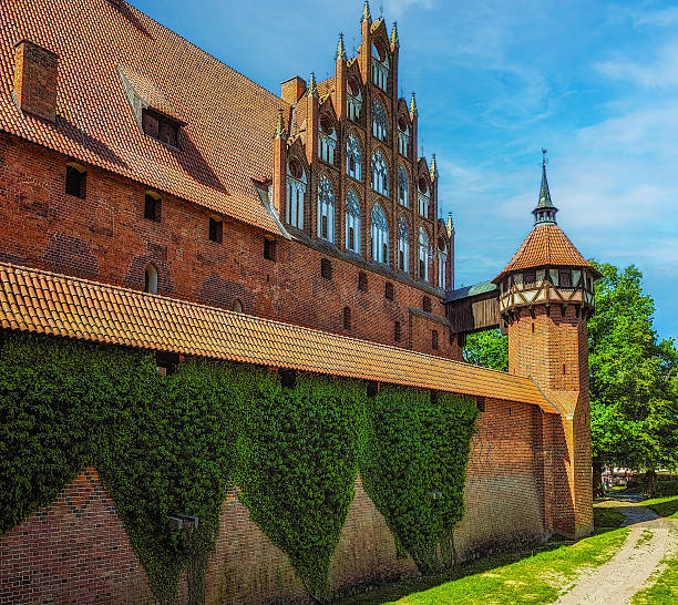 The Castle in Malbork , Capitol of the Teutonic Order of Crusaders, Poland