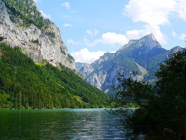 Between the hills of the Alps are may sees. Thies is one of them.