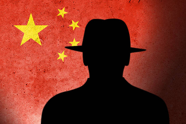 People's Republic of China flag on white background.