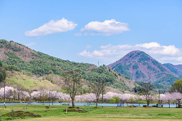 Spring at Shichikashuku Dam Park, Mt. Zao