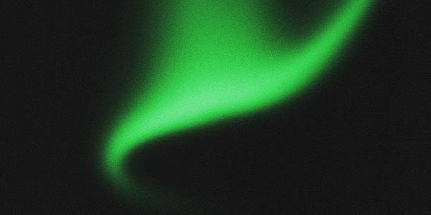 istock Vibrant Green Noise Texture Glowing Streak on Dark Background, Trendy Banner Header Poster Cover Flyer Backdrop Design Concept. 2258653555