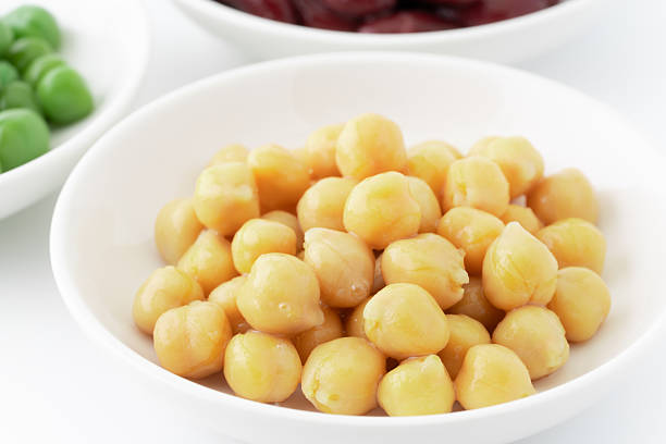 Close-Up of Boiled Chickpeas
