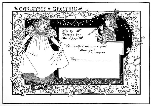 Image from 19th Century Art Illustrated Magazine: Christmas Card