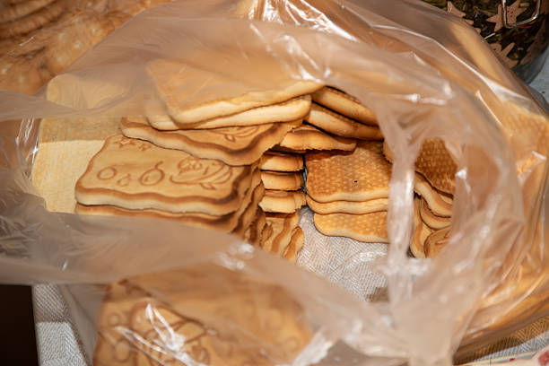 Macrophotography of shortbreads.
