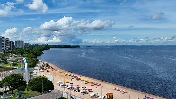 istock Famous Ponta Negra Beach at downtown Manaus Amazonas Brazil. 2258740004