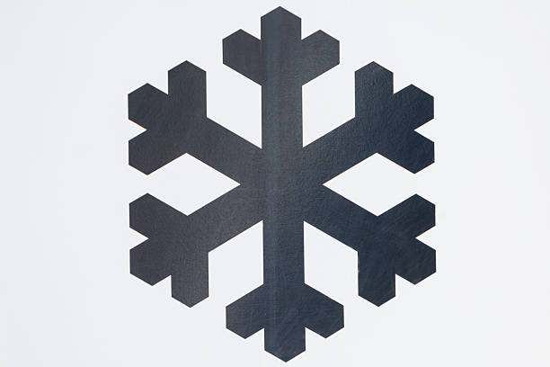 An additional road sign with a snowflake symbol warning against snow, ice, and slippery on the road in winter conditions, placed under the main road signs.