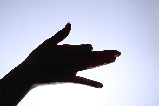 Dog sign by fingers