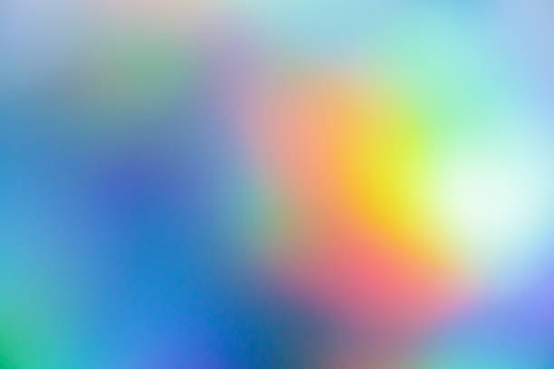 istock Abstract blur holographic rainbow foil iridescent background 2258757409