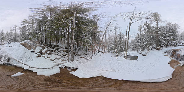 Winter snow in New Hampshire USA January 2026