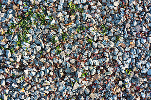 Textured background of crushed rock