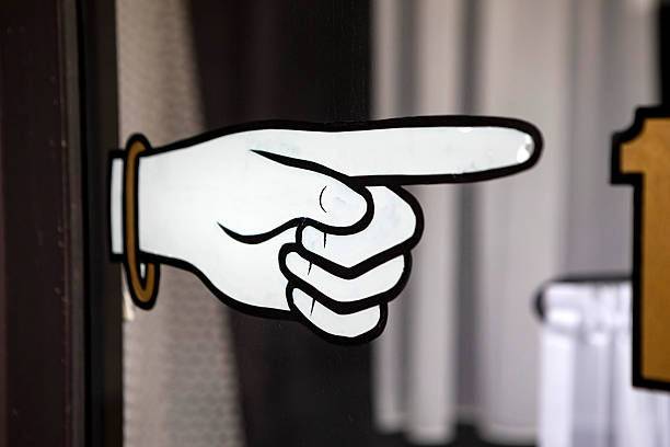 Hand language sign on white background