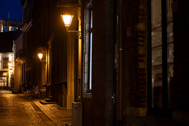 Back street in the Belgian city of Leuven
