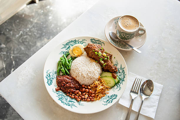Nasi Lemak Malaysian Traditional Food