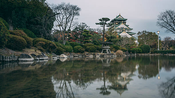 a general external view of Osaka Castle Park on December 8, 2025 in Osaka, Japan