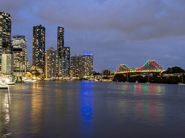 Central Business District at night, Brisbane, Australia