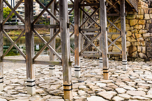 The clear Nishiki River and Kintai Bridge