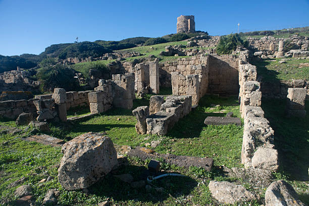 Italy, Sardinia, Oristano, San Giovanni in Sinis, November 12, 2025, ruins of the Roman city