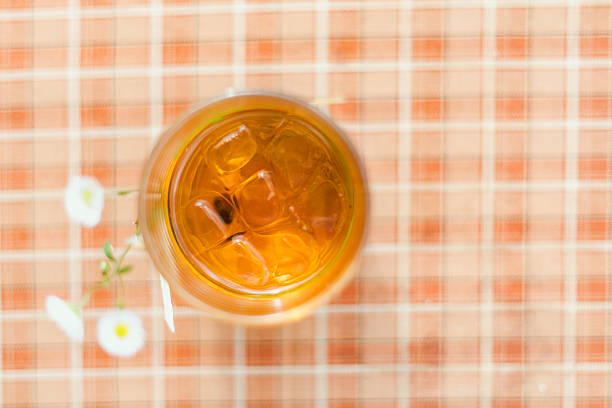 Close up Herbal Tea Served in Clear Glasses