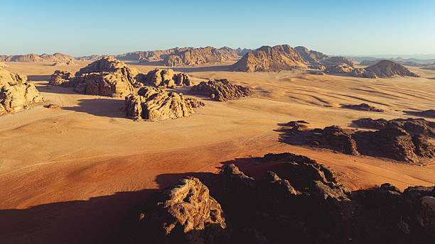 istock Aerial view at Wadi Rum Jordan 2258852166