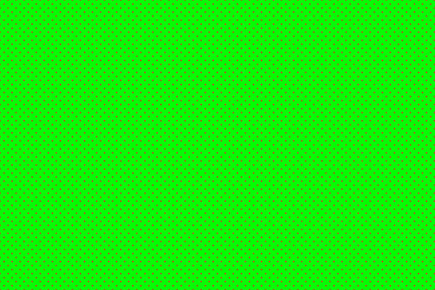 Firebrick color polka dots on Green color background for background