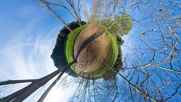 Walking in Villa Doria Pamphilj - Rome - Italy - Tiny planet