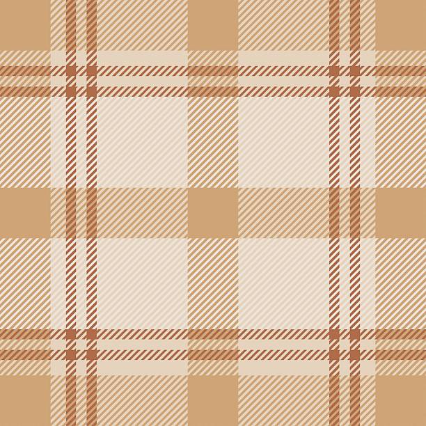 Classic tartan in warm beige and brown tones