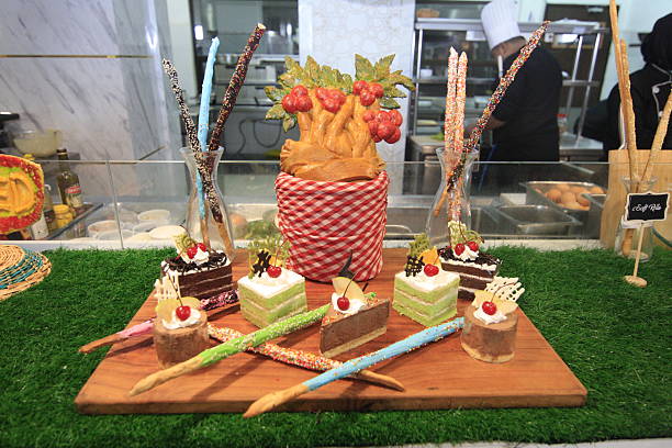Yummy chocolate cake in a nice display