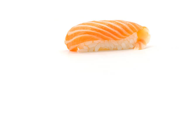 Salmon sushi is a type of Japanese food.