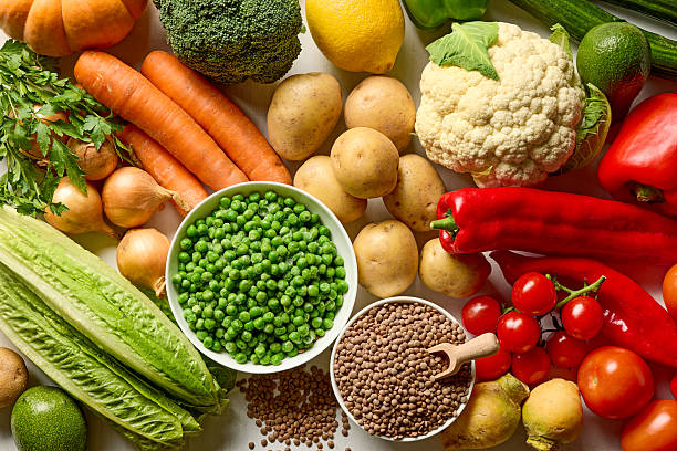 fresh raw winter vegetables