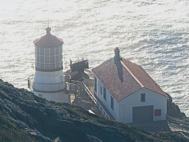 Winter Scenery in the Piedras Blancas Light Station Located Northwest of San Simeon, California, United States of America