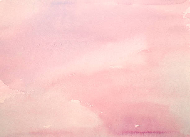Abstract pink watercolor background on watercolor paper. My own work.