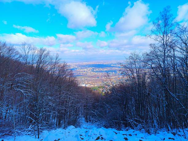 The view of Tampa mountain, Brasov , Romania