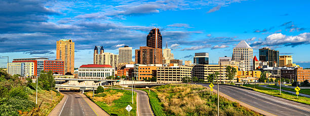 istock Saint Paul city skyline and highway infrastructure in Minnesota 2259009224