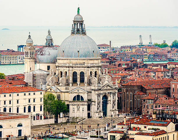 Basilica Santa Maria Della Salute In Venice Italy Undergoing Restoration