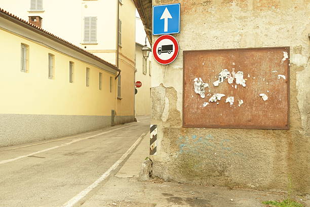 some details in an alley in the historiccenter of the Ancient town of Cassano d 'Adda. Lombardy, Italy