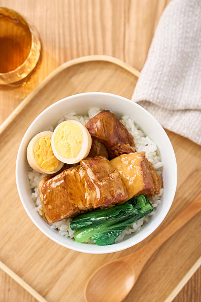 Japanese Braised Pork Belly Rice Bowl