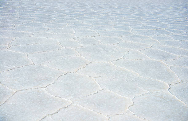 Salar De Uyuni Salt Flat Texture In Bolivia And Texture Of Salar De Uyuni Salt Flat Bolivia