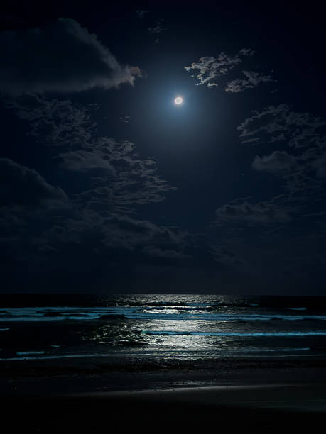istock A beach at night with the ocean in the background 2259233096