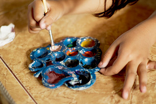 Creative Childhood Art Activity with Bright Colors