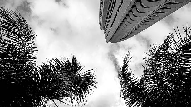 South Beach and the Art Deco Buildings in Miami Beach at Spring Break